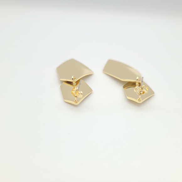Chic Gold Geometric Vintage Chunky Drop Earrings- Y2K ☀️ 3/$40 - Picture 8 of 8